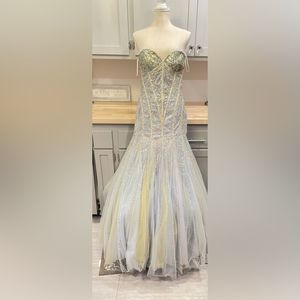 Jovani Sequined Mermaid Prom Dress